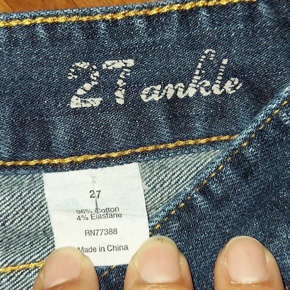 J. Crew Toothpick Ankle Length Jeans Sz 27 - Picture 7 of 8